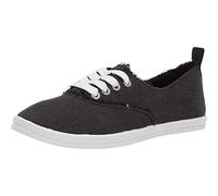 Rocket Dog Women's Millie Orchard Canvas Flat Slip on Trainer 4 UK Black