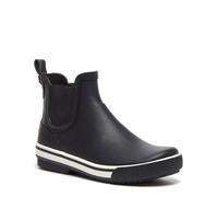Rocket Dog Women's Rainbow Rubber Rain Boot, Black, 8.5 Medium US