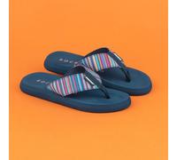 Rocket Dog Womens Sandals Blue Adults Ladies Flip Flops Navy Striped Adios SIZE