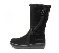 Rocket Dog Women's Slope Long Boots, Black Suede, 8 UK