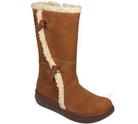 Rocket Dog Boots Slope Long - Chestnut Suede - Women's UK 3
