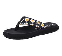 Rocket Dog Women's Spotlight Comfort Foam Flip Flop, Daisy Black, 8 UK