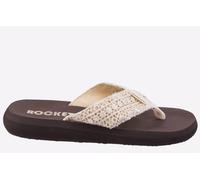 Rocket Dog Womens Spotlight Lima Slip On Sandals - Beige Mixed Material - Size UK 4