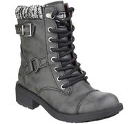 Rocket Dog Womens Thunder Biker Boots - Black - 4 UK - Black