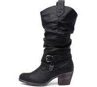Womens Sidestep Cowboy Boots Black Lewis 7 UK