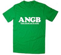 Rocket Fuel 'ANGB - That's Bang Out of Order' Mens Funny Printed T-Shirt Green - Large
