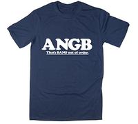 Rocket Fuel 'ANGB - That's Bang Out of Order' Mens Funny Printed T-Shirt Navy - Large
