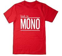 Rocket Fuel 'Back to Mono' Mens Funny Printed T-Shirt Red - XXL