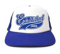 Rocket Fuel 'Established 1995' Funny Printed Trucker Cap - Royal Blue