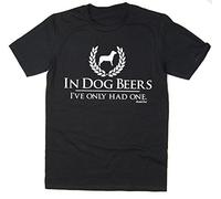 Rocket Fuel 'in Dog Beers I've Only Had One' Mens Funny Printed T-Shirt Black - Large