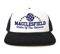 Rocket Fuel 'Macclesfield - Centre of The Universe' Funny Printed Trucker Cap - Black
