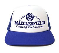 Rocket Fuel 'Macclesfield - Centre of The Universe' Funny Printed Trucker Cap - Royal Blue