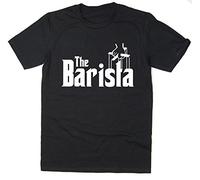 Rocket Fuel 'The Barista' Mens Funny Printed T-Shirt - Black - Medium