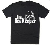 Rocket Fuel 'The Beekeeper' Mens Funny Printed T-Shirt - Black - Large