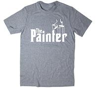 Rocket Fuel 'The Painter' Mens Funny Printed T-Shirt - Grey - XL