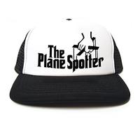 Rocket Fuel 'The Plane Spotter' Funny Printed Trucker Cap - Black