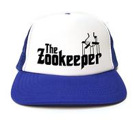 Rocket Fuel 'The Zookeeper' Funny Printed Trucker Cap - Royal Blue