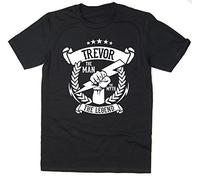Rocket Fuel 'Trevor - The Man, The Myth, The Legend' Mens Funny Printed T-Shirt - Black - Large