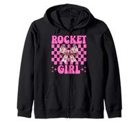 Rocket Girl Aerospace Engineer Engineering Aeronautical Zip Hoodie