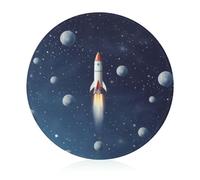 Rocket in Space Chopping Block Lightweight,Scratch Flexible Cutting Board,Double Sided Cutting Boards Great Ideal for Kitchen Preparation