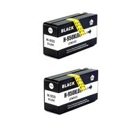 Rocket Inks 2x 950XL Black Compatible Ink Cartridges For HP OfficeJet Pro 8660 Printers