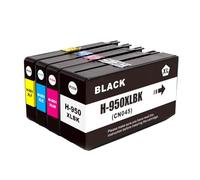 Rocket Inks Set of 4 950XL Black 951XL Cyan Magenta Yellow Compatible Ink Cartridges For HP OfficeJet Pro 8610 Printers