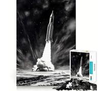 Rocket Launch 1000 Piece Jigsaws for Adults Puzzle Boost Recall Anxiety Relief Accurate Edge Xmas Surprise (50x75cm)