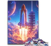 Rocket Launch 2000 Piece Jigsaw Puzzles for Adults,Help The Brain Exercise Addictive Toys to Cultivate Patience A Work of Art (70X100cm)