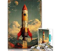 Rocket Launch 2000 Piece Jigsaw Puzzles for Teenagers Gifts,Staycation Kill Time with Fully Interlocking Randomly Shaped Pieces 70x100cm