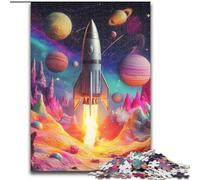 Rocket Launch Jigsaw Puzzles for Adults Teenagers Jigsaws Puzzle, Classic Educational Games Beautiful Decoration (26x38cm)