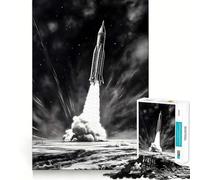 Rocket Launch Jigsaw Puzzles for Adults1000 Pieces Improve Memory Relax Mind Sharp Edge Art Collection Piece (38x52cm)