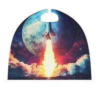Rocket Launch Stylish Halloween Cape Funny Cosplay Costume Robe Party Cloak for Unisex