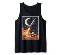 Rocket Launch to The Moon 2026 Space | See You On The Moon Tank Top