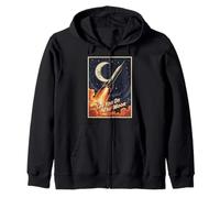 Rocket Launch To The Moon 2026 Space | See You On The Moon Zip Hoodie