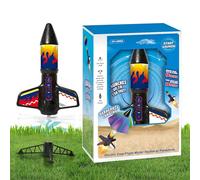 Rocket Launch Toy Kit - Kids Projectile With Parachute, LED Light-up Outdoor Activity, Science Learning | For Park Backyard Playground Courtyard Lawn Educational Physics Demonstration Use