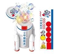 Rocket Launcher Bubble Maker | Bubble Maker with Lights & Music | Automatic Machine, Battery-Operated, with Lights & Music, Space, Outdoor Toys for Kids and