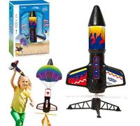 Rocket Launcher for Kids with Parachute, Reaching Altitudes 30-50 Meters, High Motorized Air Rockets Launch, Funny Rocket Launche r Toys for Kids Adults,Novelty Launchers Rockets Toy