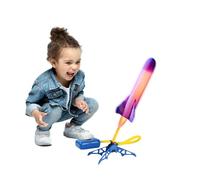 Rocket Launcher - PP 9.06x8.27x4.33 Inches | Foam Rockets Kids Outdoor Toy | Rocket Launcher Playset Jump Action Game Launching Toy Set | For Kids Outdoor Play Garden Beach Fun
