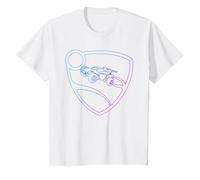 Rocket League Glowing Shield Logo Kids T-Shirt, Youth, White, 2T