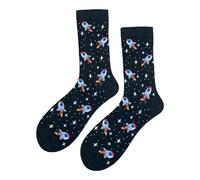 Rocket Pattern Fun Socks Gifts Space Funky Novelty Unisex Premium Cotton