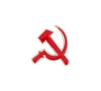Rocket Pin Badge Soviet USSR Brooch Lapel Cosmonaut Space Red Russian Star (Sickle & Hammer Logo)