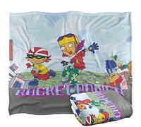 Rocket Power Otto, Reggie and Twister Skate Silky Touch Super Soft Throw Blanket 152 X 127 cm