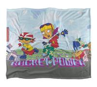 Rocket Power Silky Rollerskates Otto, Reggie & Twister Supersoft Blanket Multicoloured (One Size)