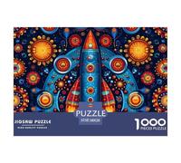 Rocket Puzzle 1000 Piece Space Puzzles Family Puzzle Game Have Fun Learning 100% Recycled Cardboard Wall Decor 38x26cm/1000pcs