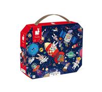 Rocket Puzzle-54-Piece FSC Cardboard Develops Patience and Concentration-Made in France-Children's Puzzle for Ages 5 +, J02545, Blue