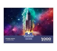Rocket Puzzles 1000 Pieces for Adults Puzzles for Adults Space Universe 1000 Piece Puzzle Educational GamesBeautiful Decoration Puzzle100% Recvcled Cardboard52x38cm/1000pcs