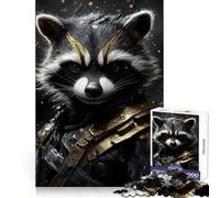 Rocket Raccoon Portrait 1000 Piece Jigsaws for Teenagers Puzzle Improve Recall Casual Relax Exact Edge Stylish Gift (50x75cm)