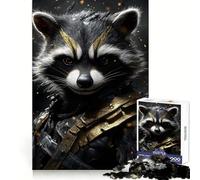 Rocket Raccoon Portrait 1000 Pieces Jigsaw Puzzles for Adults Fine Logic Toy Leisure Time Neat Edge Art Collectible (38x26cm)