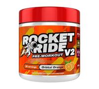 Rocket Ride Pre-Workout V2 360g - Extreme Energy & Focus - High Stim Caffeine - Smooth Mix & Incredible Flavours | 30 Servings (Orbital Orange)