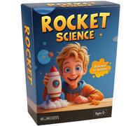 Rocket Science Educational Toy Kit for Kids Space Science STEM Learning Set Fun Hands-On Activities Interactive Play Build Your Own Rocket Explore Physics and Engineering - Electoys